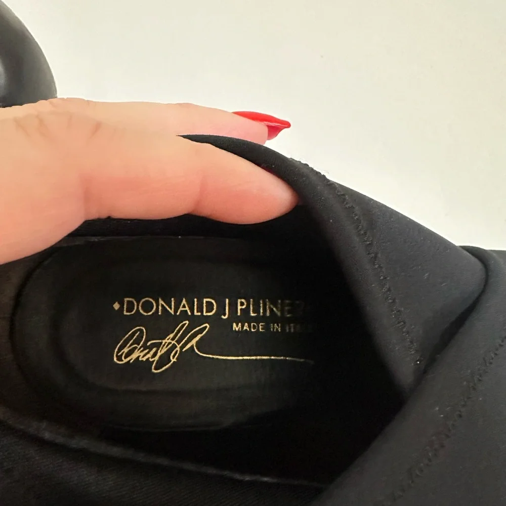 Donald J. Pliner 9M Reya Neoprene Black 4” Heel Booties Office Career